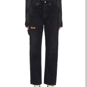 Agolde 90s Jeans Dark wash with thigh rip